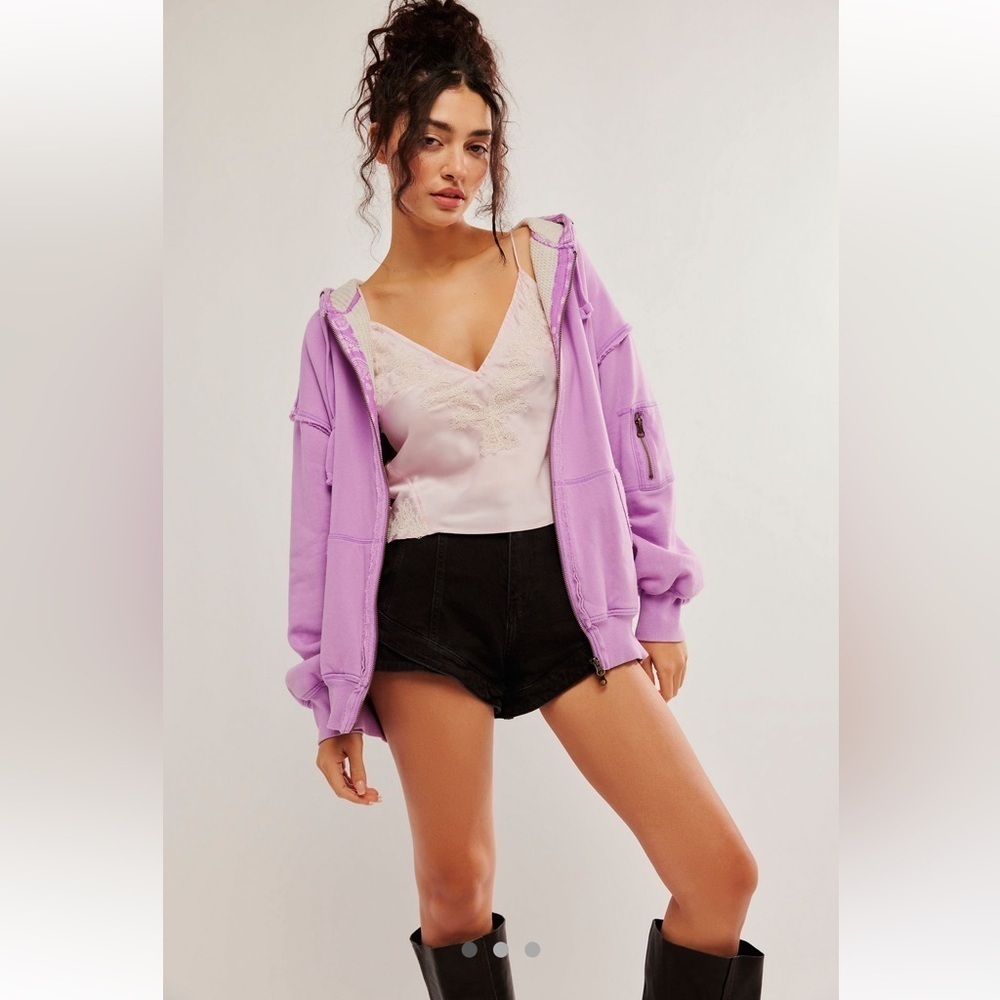 NWT We The Free By Your Side Lined Hoodie L Bubble Tea $148 MSRP